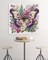 Butterfly & Floral Stamped Cross Stitch Kit for Adults – 11CT Beginner Needlepoint Embroidery Set with Pre-Printed Fabric, Threads & Needles, DIY Craft Art for Home Wall Décor Gift, 14x14 Inch